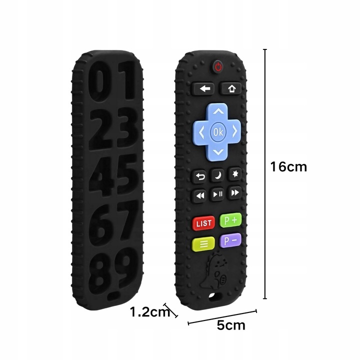 ZĄBKOWANIE ZABAWKI DO ŻUCIA GRYZAK DLA NIEMOWLĄT PILOT CZARNY