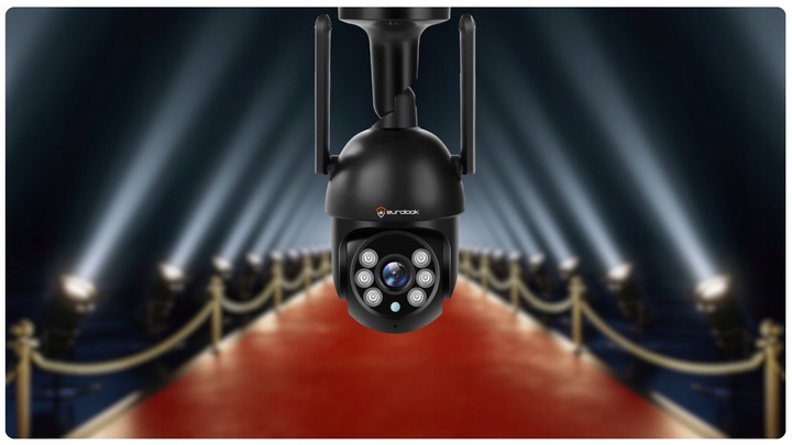 KAMERA ZEWNĘTRZNA WIFI TUYA SMART 8MP ZOOM DETEKCJA 4K CZARNA APLIKACJA UHD