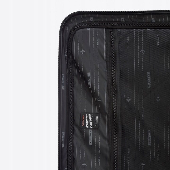 WITTCHEN duża walizka z ABS-u żebrowana czarna