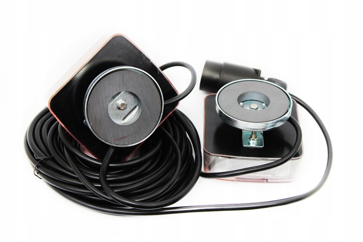 LAMPY TYLNE LEDOWE LED MAGNES 12V PRZYCZEPKI 7 PIN
