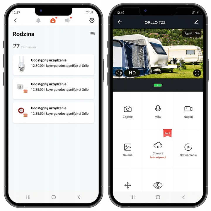 Kamera IP WiFi Zewnętrzna Obrotowa Bezprzewodowa 4Mpx ORLLO TZ2 PRO +GRATIS