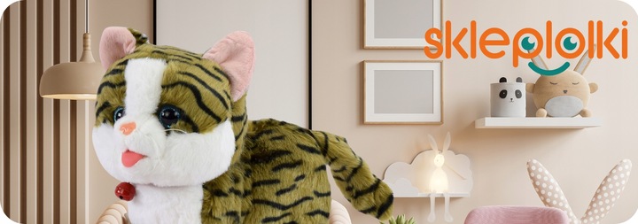 KOTEK INTERAKTYWNY NA SMYCZY MIAUCZY CHODZI GRA