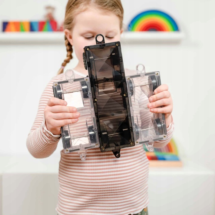 Connetix: klocki magnetyczne pociąg Transport Pack 50 el