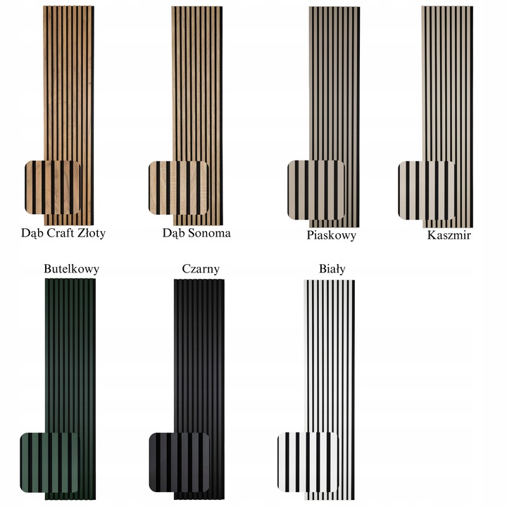Lamele na Płycie Ścienne 135x46 Panele Dekoracyjne PREMIUM DĄB Różne Kolory