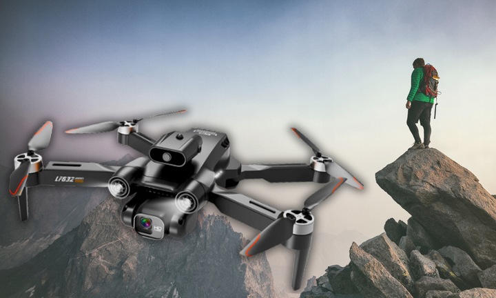 Dron Z Kamerą Profesjonalny Zdalnie Sterowany Z Unikaniem Przeszkód Walizka