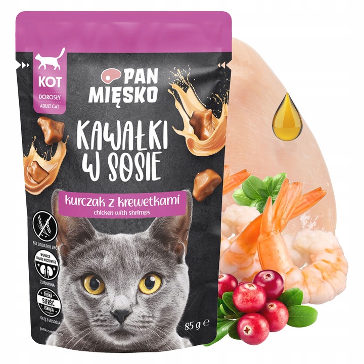 Pan Mięsko Kawałki w sosie MIX Smaków karma dla kota mokra 12 x 85g