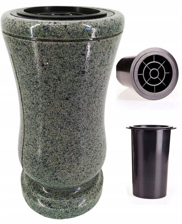 WAZON NAGROBNY - WAZON NA NAGROBEK NA CMENTARZ POMNIK+ WKŁAD Z KRATKĄ