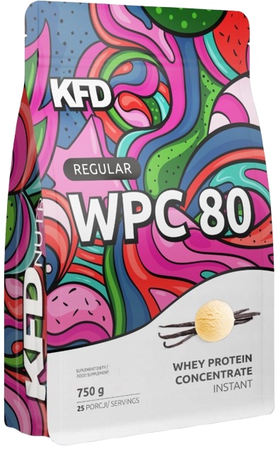 KFD REGULAR WPC 80 białko serwatkowe smak lody waniliowe 750 g