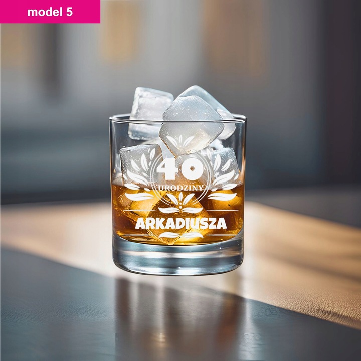 Prezent na 30 40 50 Urodziny Szklanki do Whisky z Personalizowanym Grawerem