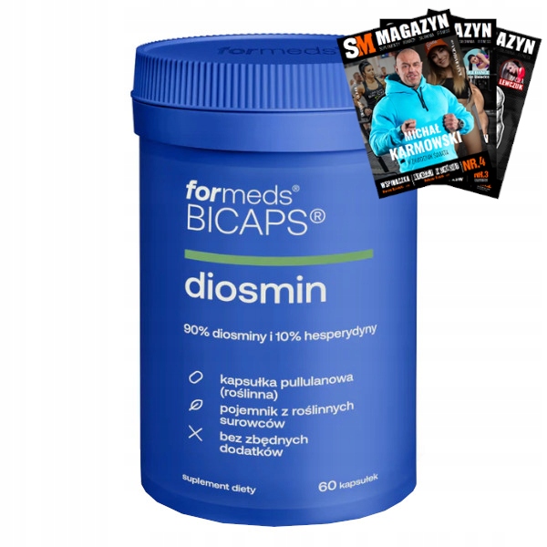 FORMEDS BICAPS DIOSMIN 500 mg 60 kaps FLAWONOIDY ŻYLAKI NA UKŁAD KRĄŻENIA