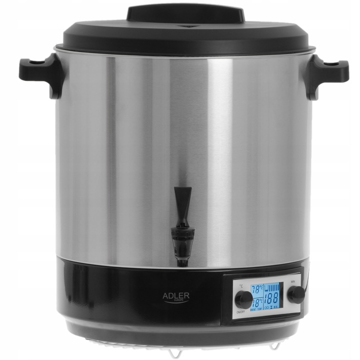 ELEKTRYCZNY GARNEK DO PASTERYZACJI PARZENIA WĘDLIN WARNIK PODGRZEWACZ LCD 2