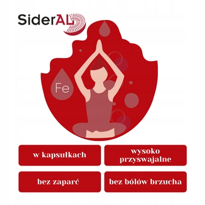 SiderAL 20 kapsułek żelazo sukrosomalne