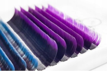 Rzęsy kolorowe do przedłużania OMBRE PLATINUM 0,10 C 8-13