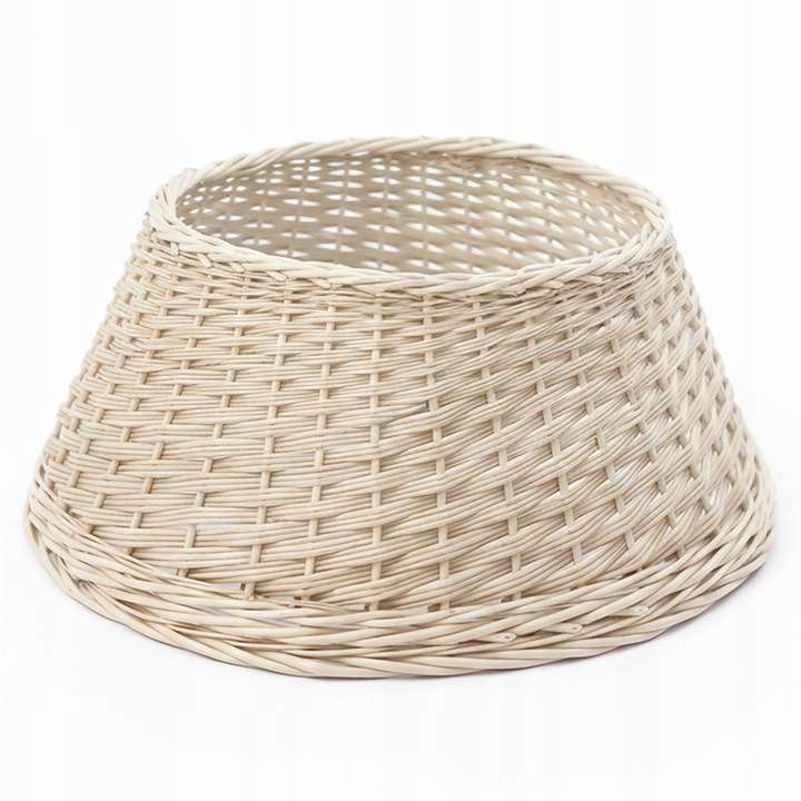 OSŁONA WIKLINOWA NA STOJAK POD CHOINKĘ 60CM OSŁONKA DO CHOINKI BIAŁA