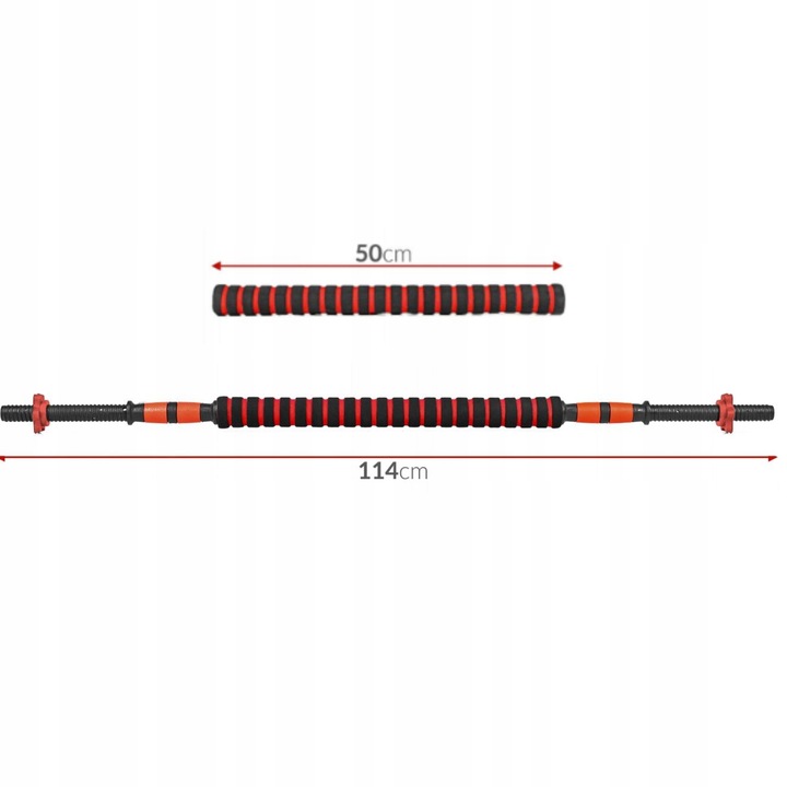 HANTLE ZESTAW HANTLI REGULOWANYCH DO ĆWICZEŃ 35 kg + SZTANGA