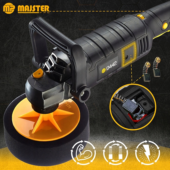 POLERKA Samochodowa Szlifierka 2600W z REGULACJĄ Obrotów + 4x GĄBKA MP0442