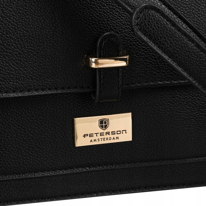 Listonoszka damska Peterson torebka na ramię z paskiem ze skóry eko modna