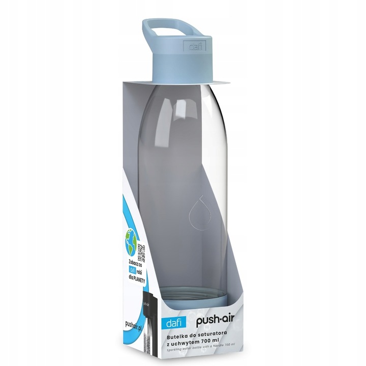 PushAir Butelka do Saturatora Dafi z Uchwytem 0,7 Lazurowa