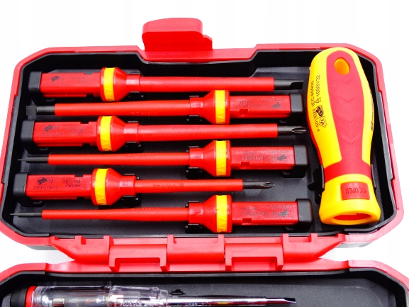 Zestaw wkrętaków wkrętaki izolowane 13-el. 1000V