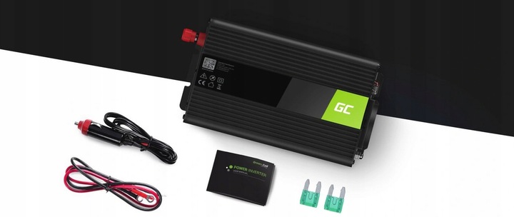 PRZETWORNICA SAMOCHODOWA GREEN CELL 12V 600W SINUS