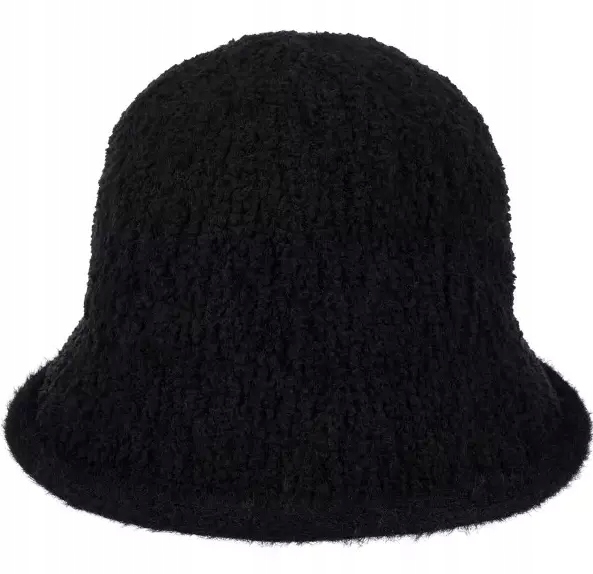 BUCKET HAT KAPELUSZ JESIEŃ ZIMA WIOSNA BOUCLE BUKLA BARANEK BEAR KOL 3007