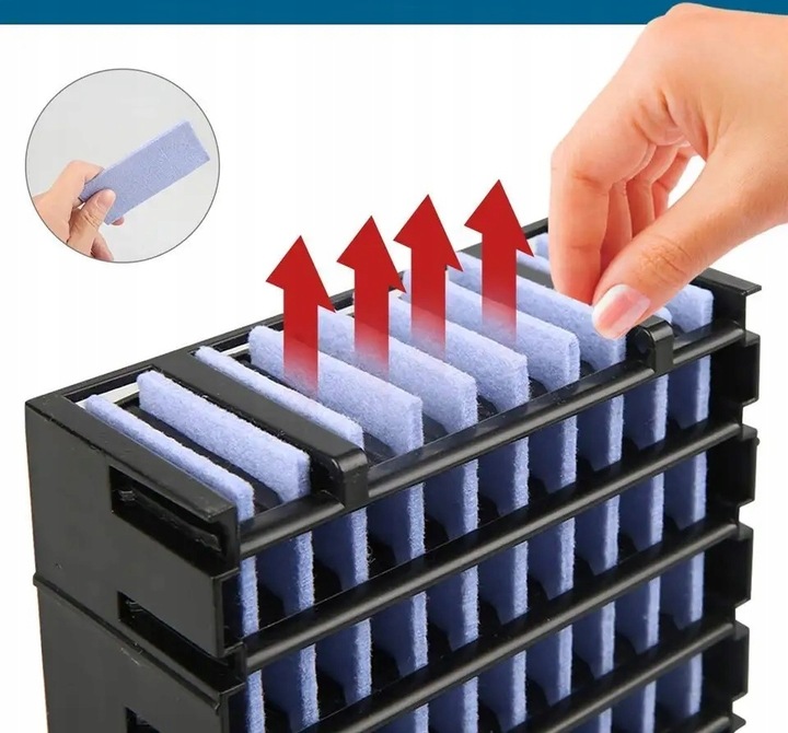 PRZENOŚNY MAŁY KLIMATYZER USB NA WODĘ i LÓD 3W1 KLIMATOR DO DOMU WENTYLATOR