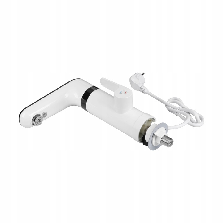 Przepływowy podgrzewacz wody kran Teesa bateria stojąca wyświetlacz LED