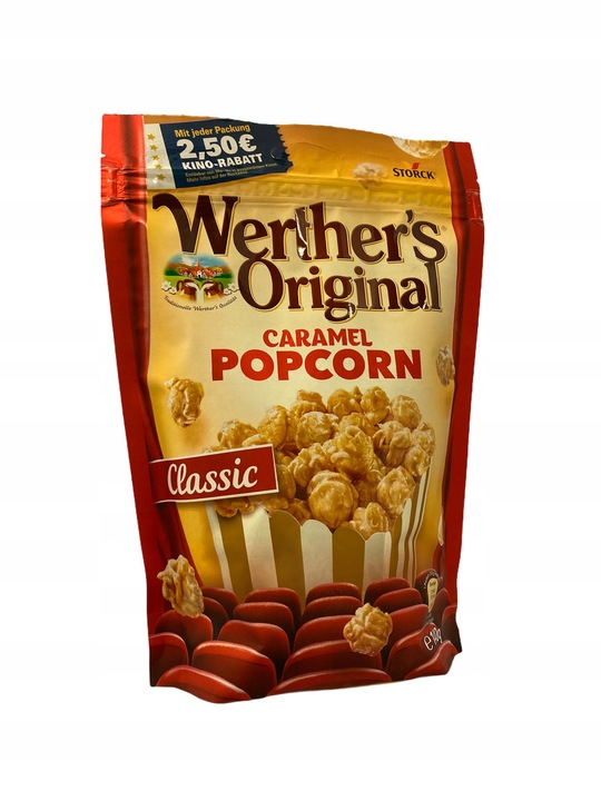 KARMELOWY POPCORN WERTHER'S ORIGINAL 3 x 140G