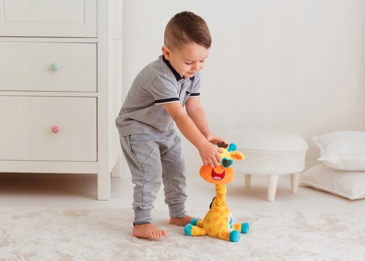 DUMEL TAŃCZĄCA ŻYRAFA ALEK INTERAKTYWNA ZABAWKA kręci szyją świeci MELODIE