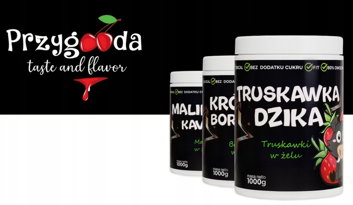 Frużelina FIT Truskawka | Dżem bez Cukru Keto 80% PUSZKA XXL 1.1kg