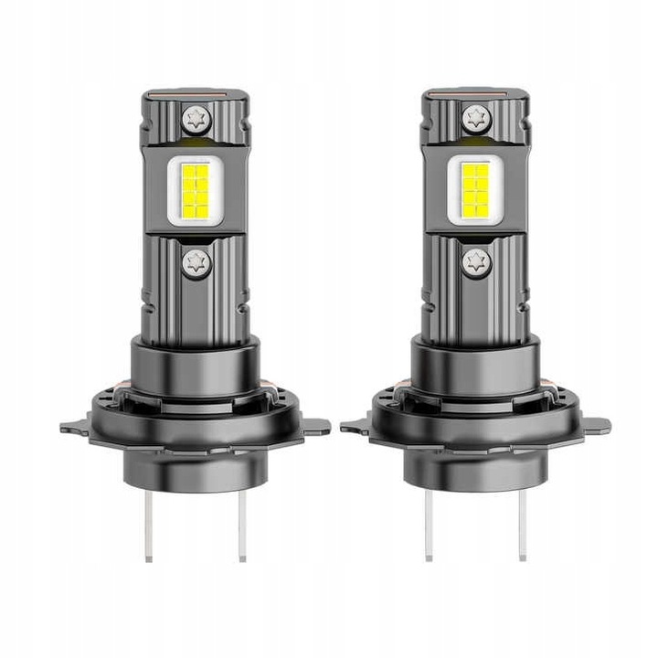 Żarówki H7 LED CSP biała 6500K 1do1 12V 7000lm BARDZO MOCNE WIECEJ ŚWIATŁA