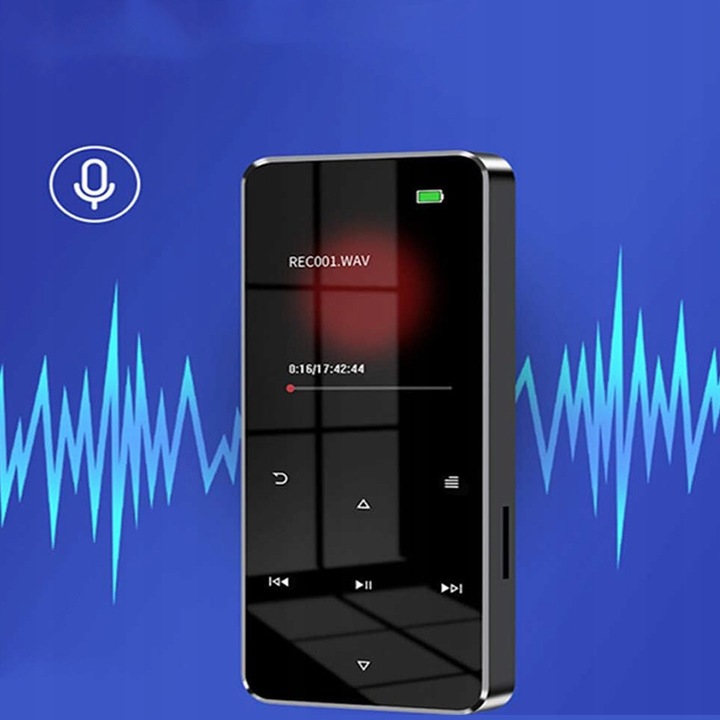 MP3 PLAYER BLUETOOTH 5.0 RADIO Z NAGRYWANIEM 16GB