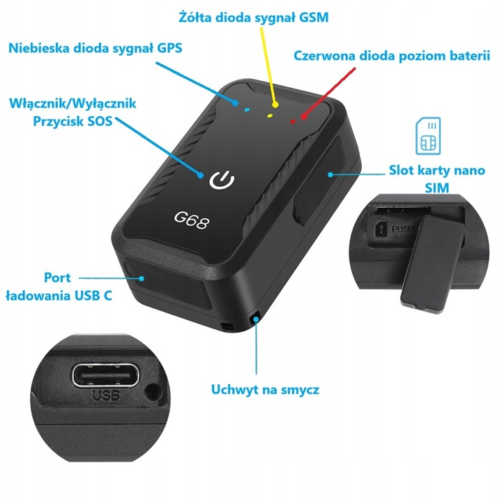 LOKALIZATOR GPS MINI DO POJAZDÓW ROWERU AUTA BEZ ABONAMENTU TRACKER