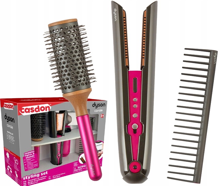 PROSTOWNICA DYSON ZESTAW FRYZJERSKI + SZCZOTKA DO WŁOSÓW CASDON