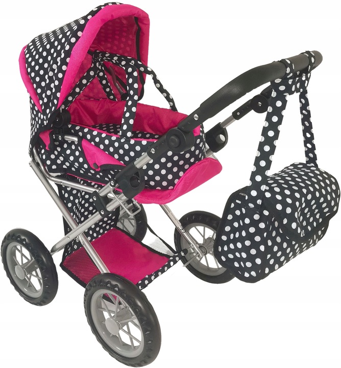 WÓZEK DLA LALEK SPACERÓWKA GONDOLA 3w1 + NOSIDEŁKO