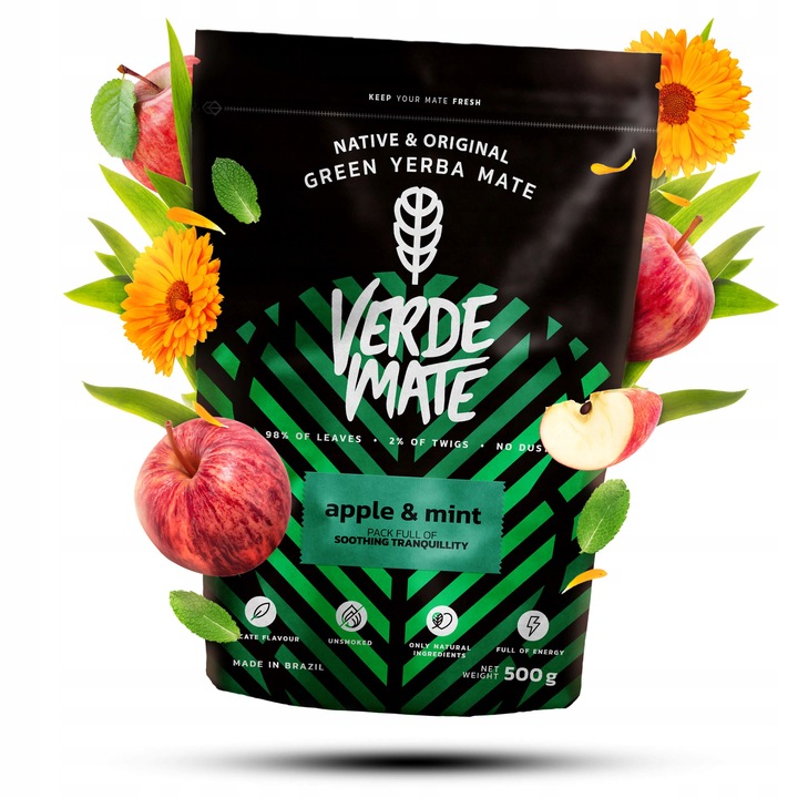 Yerba Verde Mate Green Apple Mint 0,5kg jabłko