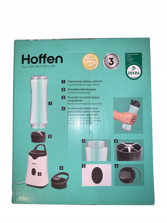 Blender Z Przenośnym Bidonem Hoffen FB-3025