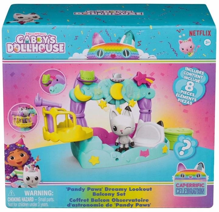 KOCI DOMEK GABI ZESTAW BALKONIK KICIUSIA PANDUSIA OBSERWATORIUM + AKCESORIA