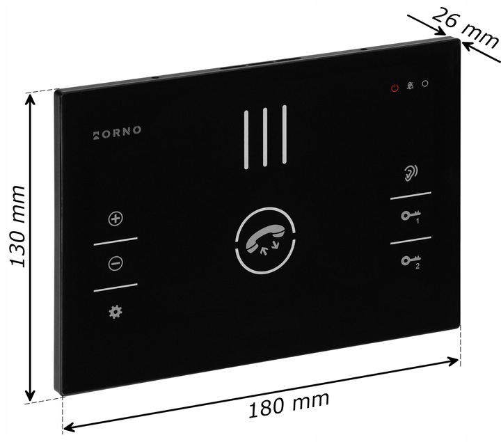 Domofon do Furtki BEZSŁUCHAWKOWY z Szyfratorem RFID na KOD BRELOK 2-Żyłowy