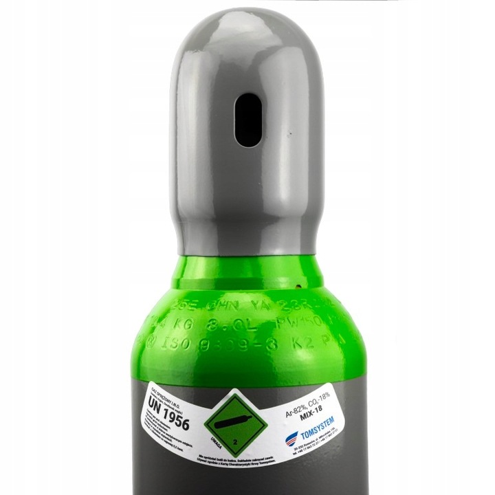 ZESTAW MIGOMAT – MIX BUTLA PEŁNA 8L ARGON/CO2 (150 BAR) AKCESORIA RĘKAWICE