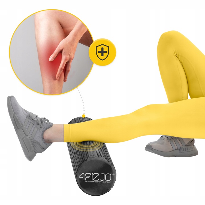 Długi wałek gładki roller roler do masażu z mini wypustkami 4Fizjo dł. 45cm