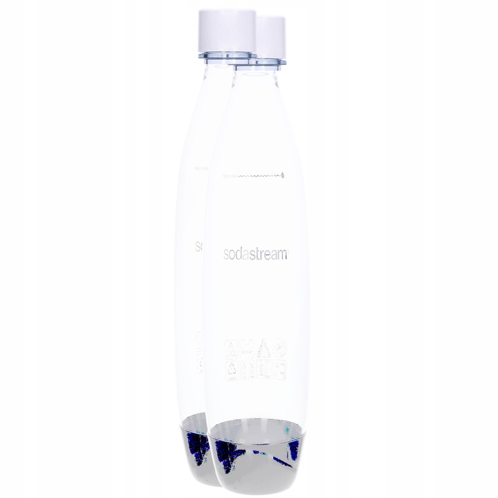 Butelki SodaStream FUSE 2x1L białe - do zmywarki