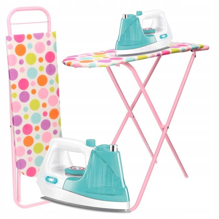 Deska do PRASOWANIA ŻELAZKO interaktywne dla DZIECI do zabawy świeci para