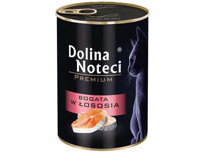 Karma dla kota DOLINA NOTECI Łosoś 24 x 400 g