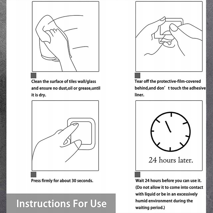 Uchwyt na papier toaletowy chrom samoprzylepny