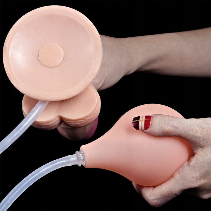 DILDO SQUIRTING Z WYTRYSKIEM 22CM +sztuczna sperma