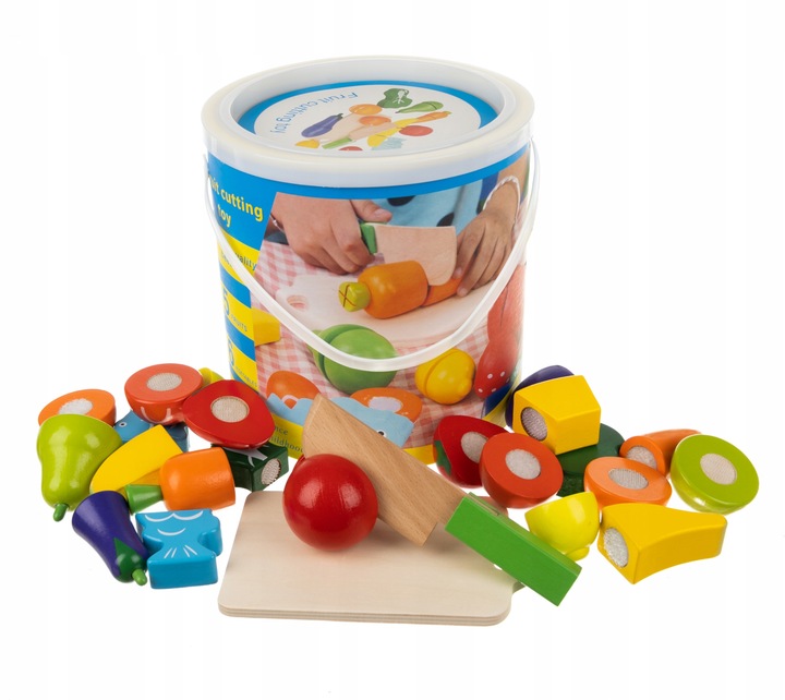 Drewniane Warzywa i Owoce do Krojenia na Rzep Rzepy Zestaw Deska dla Dzieci