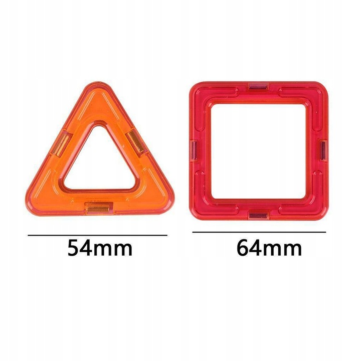 MAGNETYCZNE KLOCKI KONSTRUKCYJNE, ZESTAW 105 PŁYTEK MAGNETYCZNYCH, PREZENT