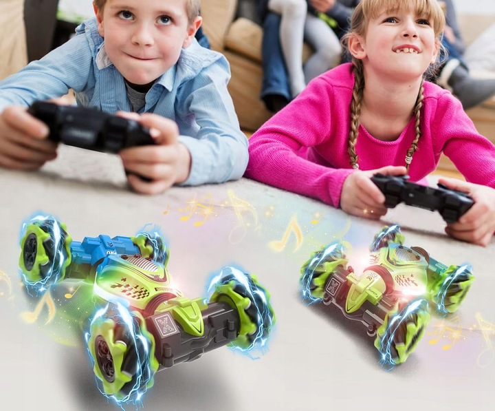 SAMOCHÓD STEROWANY RĘKĄ GESTAMI 4X4 LED + PILOT 2 W 1 GARNITUR