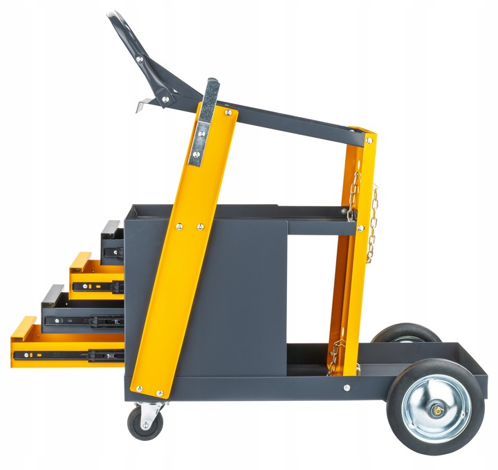 WÓZEK SPAWALNICZY DO SPAWAREK Z PÓŁKĄ NA BUTLE SZUFLADY STABILNY MOBILNY